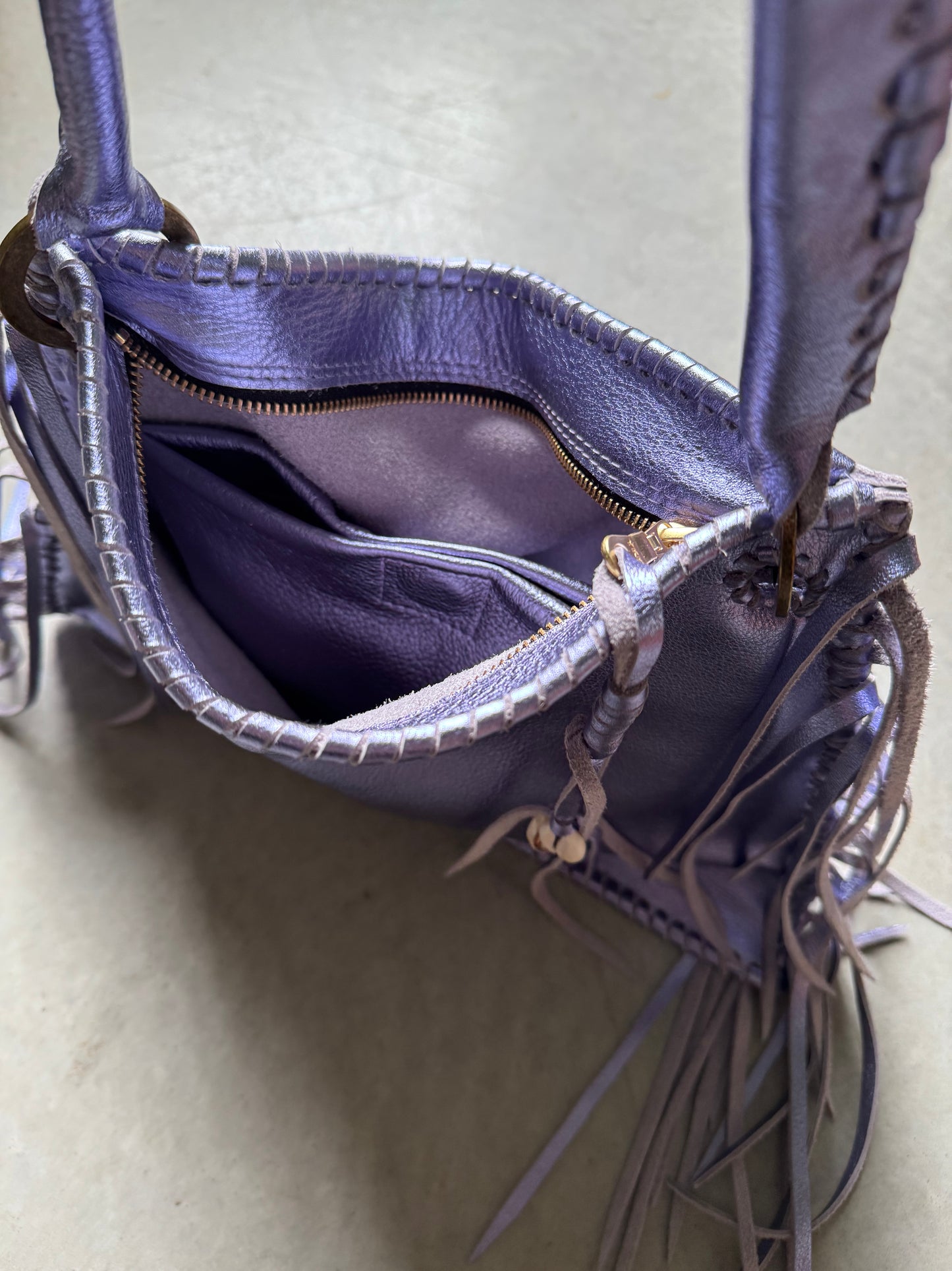 Metallic Fringe Frankie