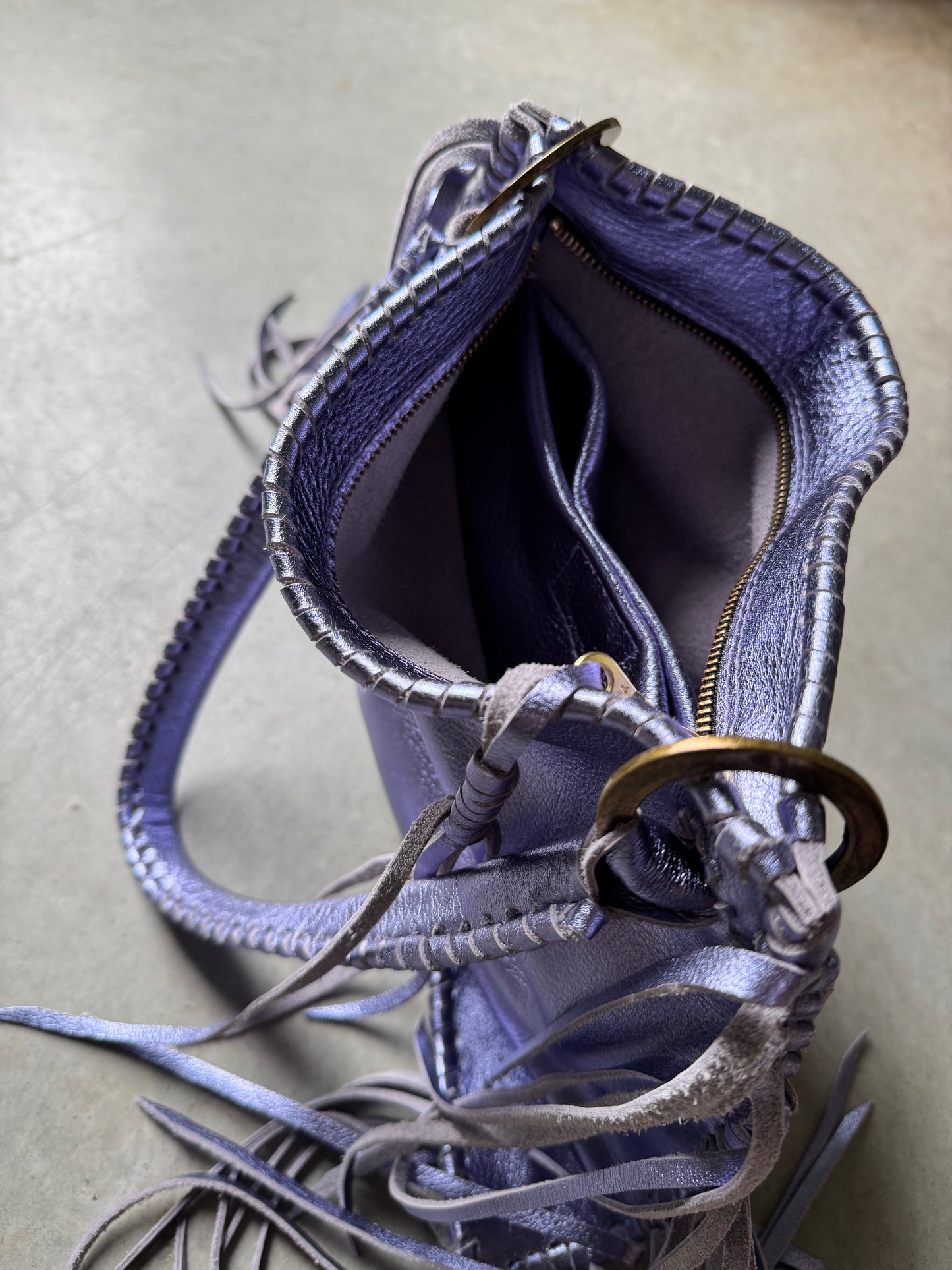 Metallic Fringe Frankie