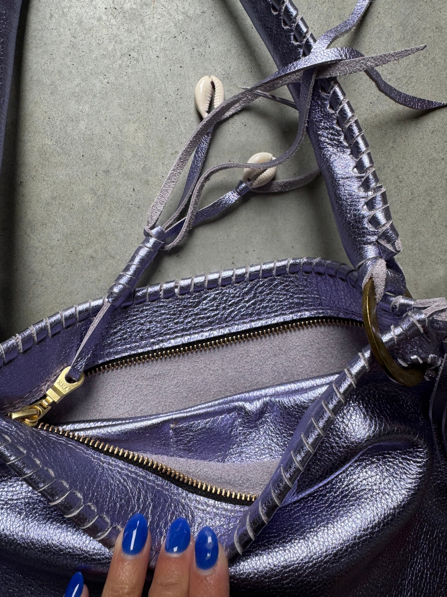 Metallic Fringe Frankie