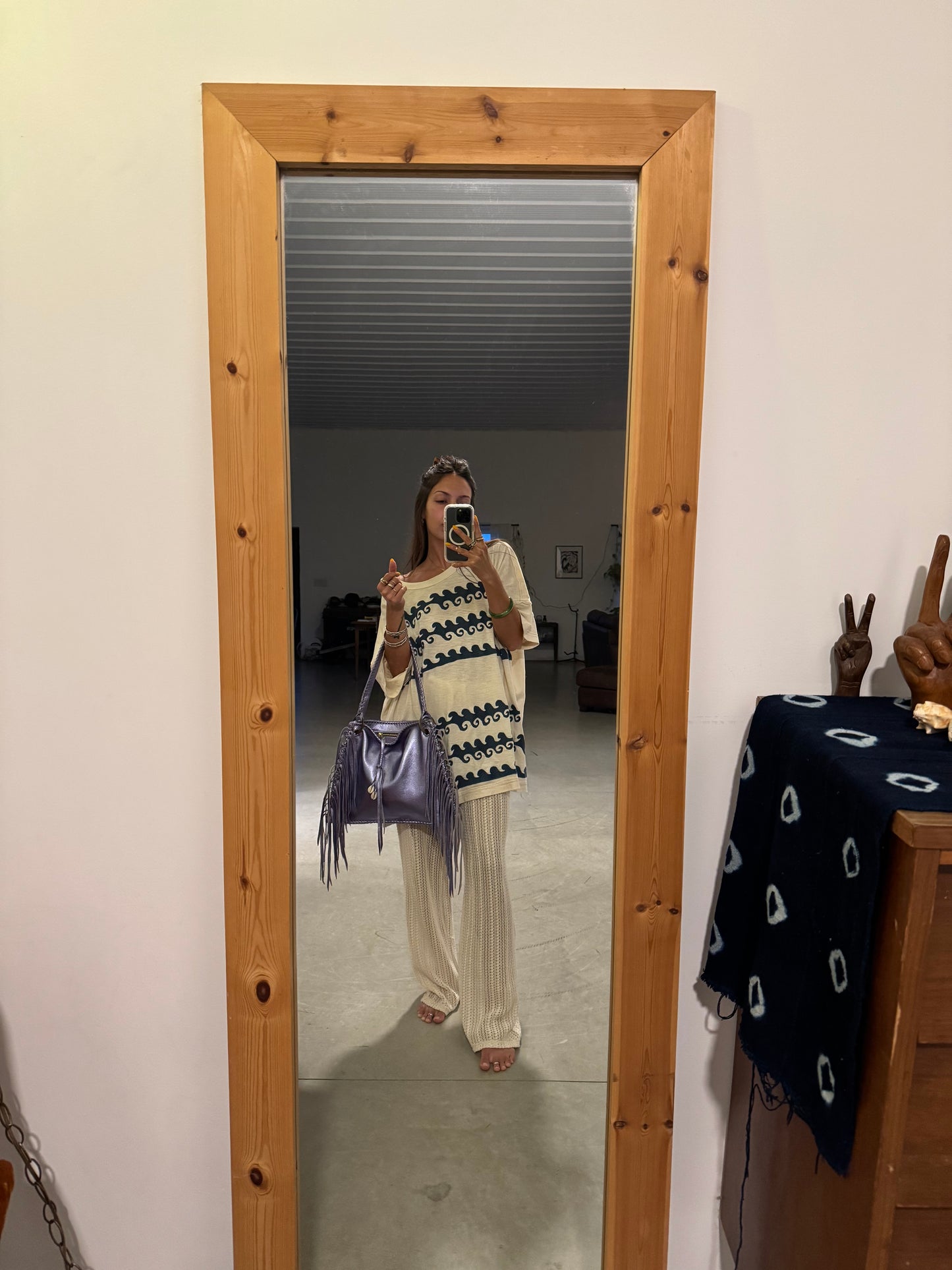 Metallic Fringe Frankie