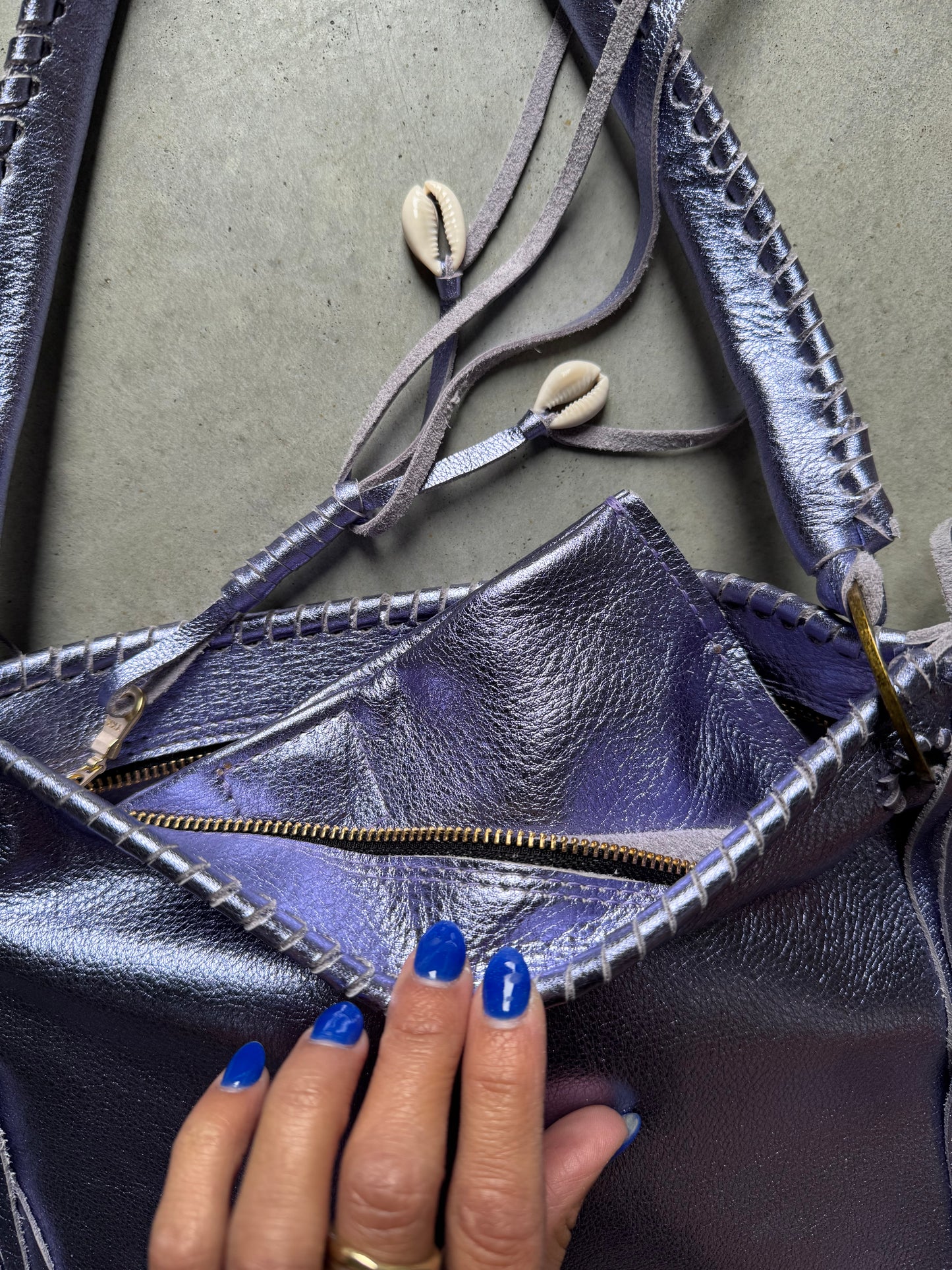 Metallic Fringe Frankie