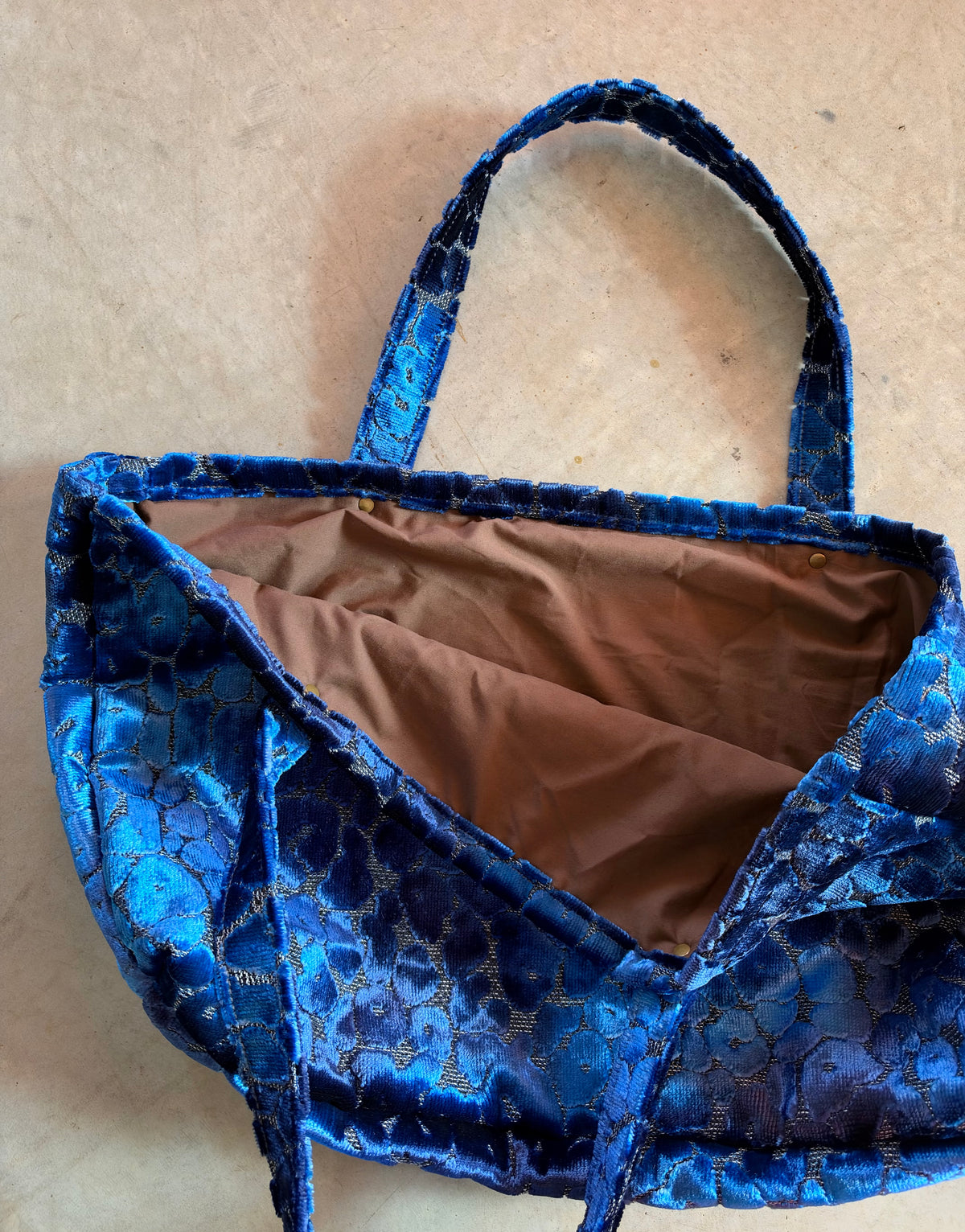 The Tote in Blue Leopard