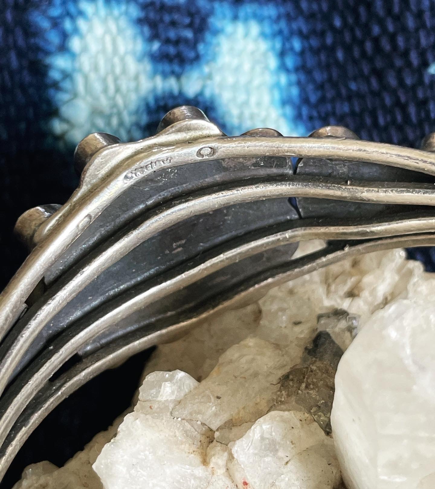 Vtg. Turquoise Cluster Cuff