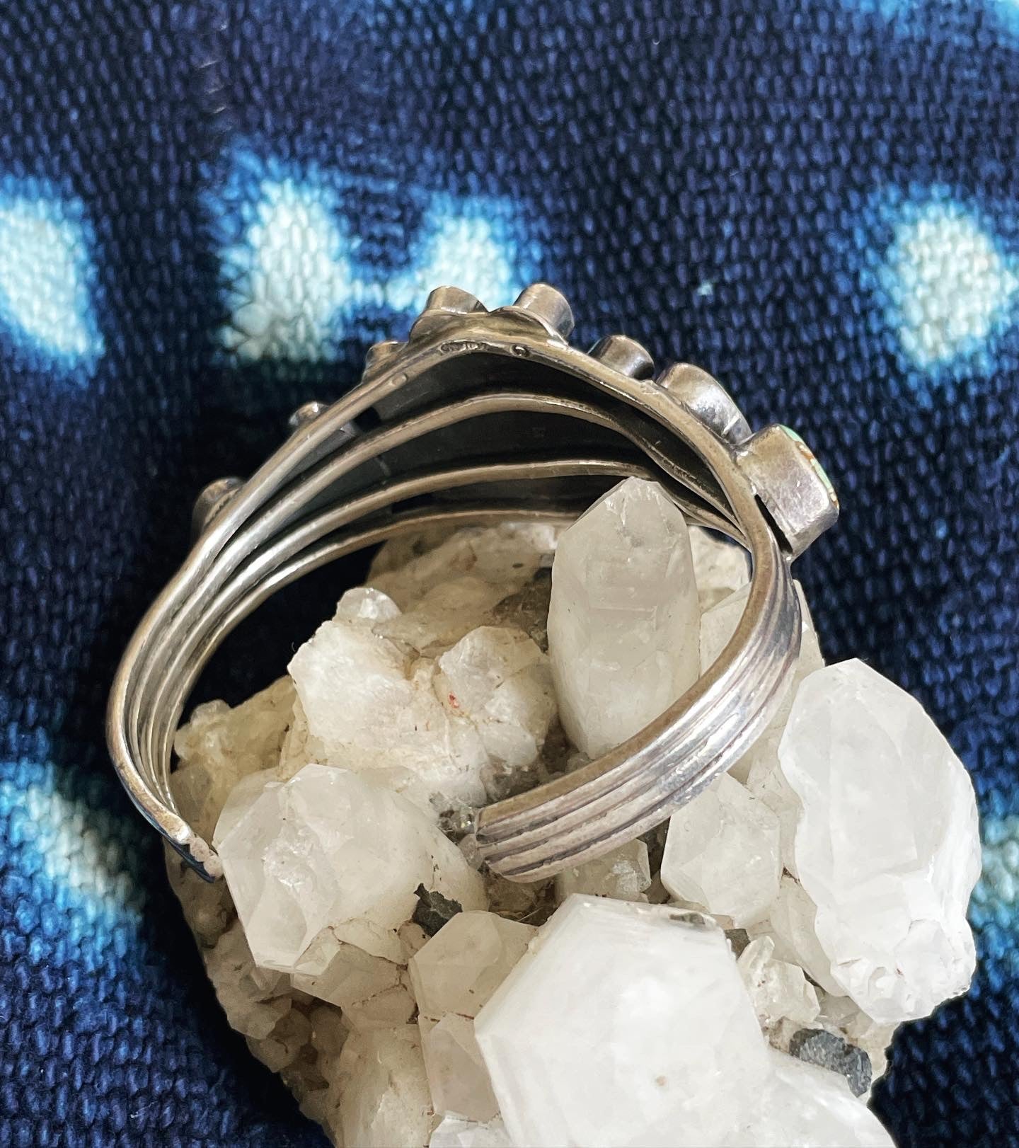 Vtg. Turquoise Cluster Cuff