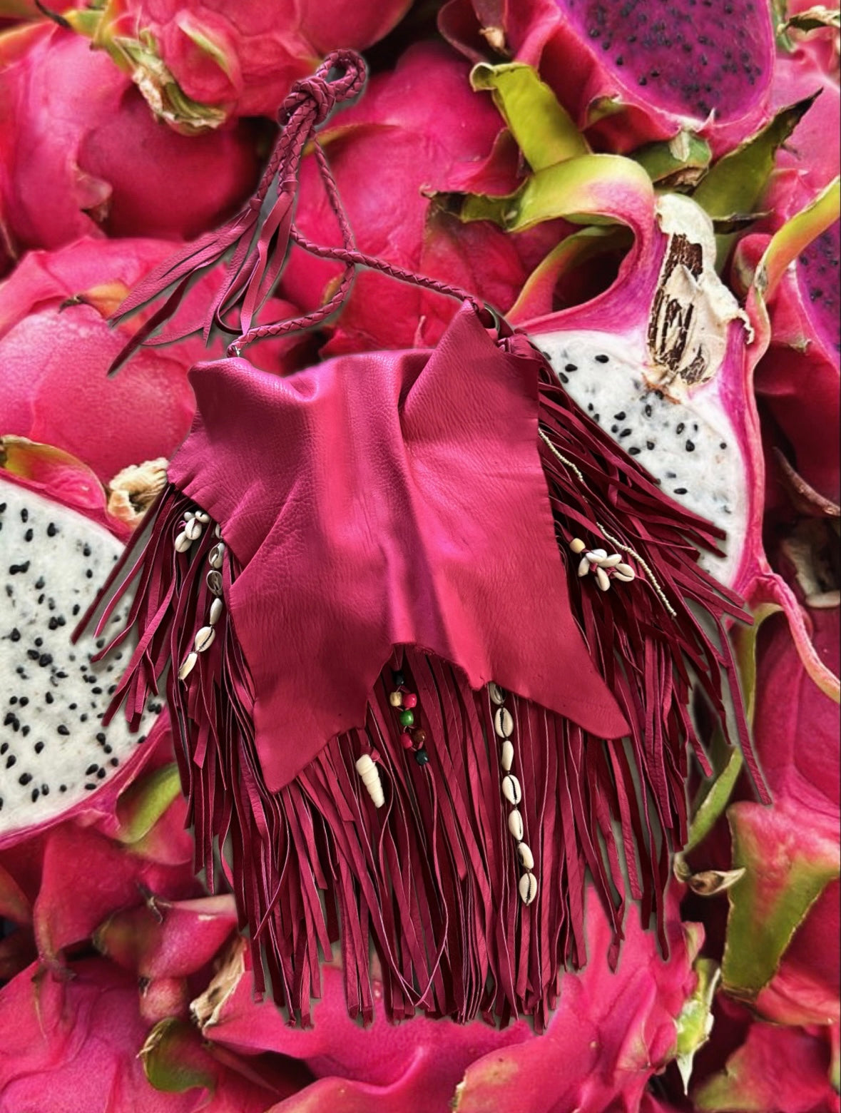 Dragonfruit Buckskin Bag drops 7.23 @ 12pm ct.