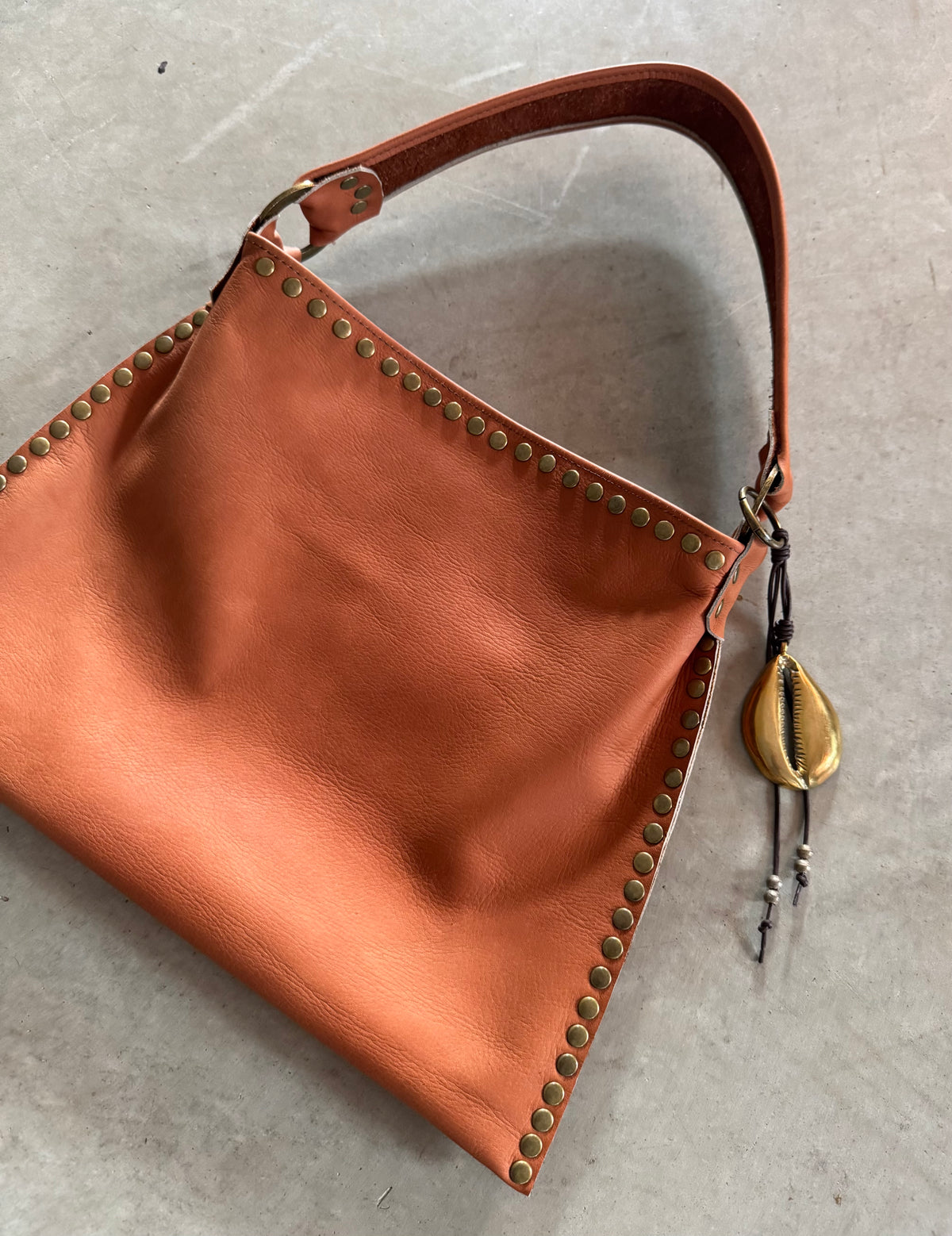 Cognac Brandi Bag & Charm