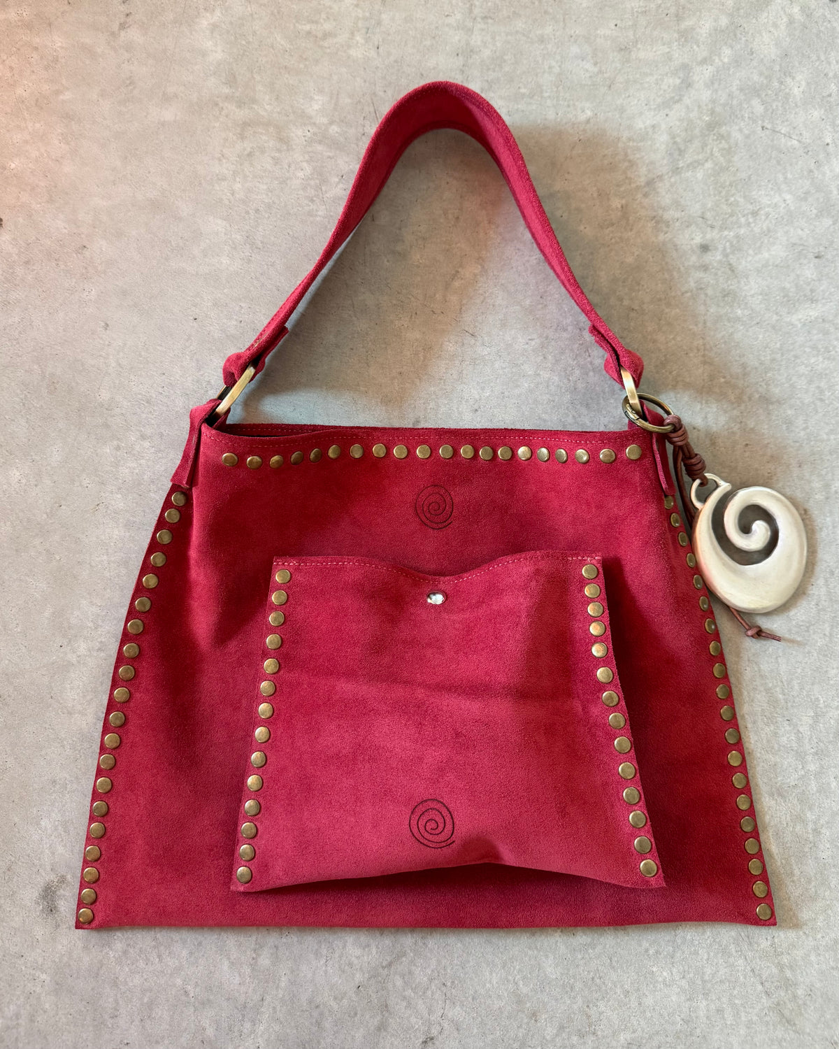 The Brandi Bag in Berry Maroon