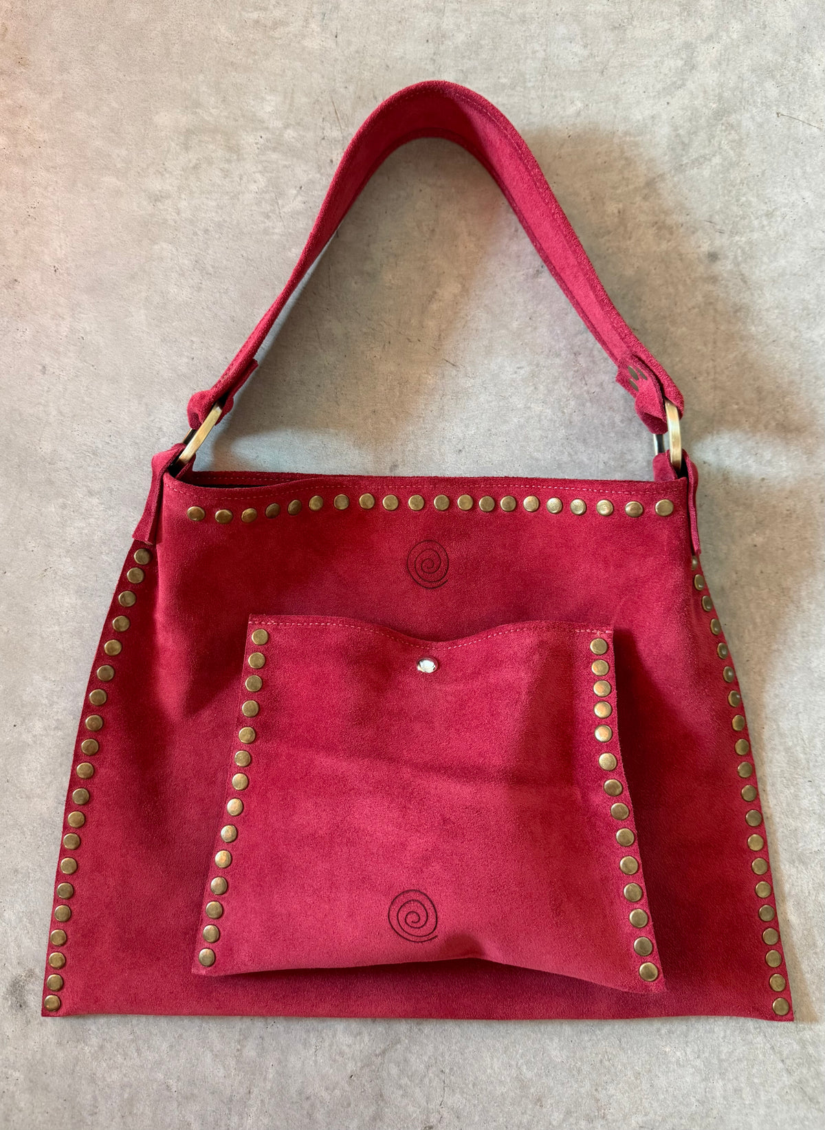 The Brandi Bag in Berry Maroon