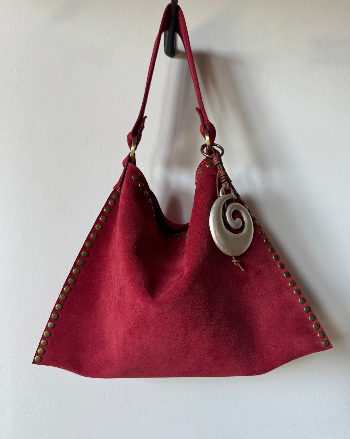 The Brandi Bag in Berry Maroon