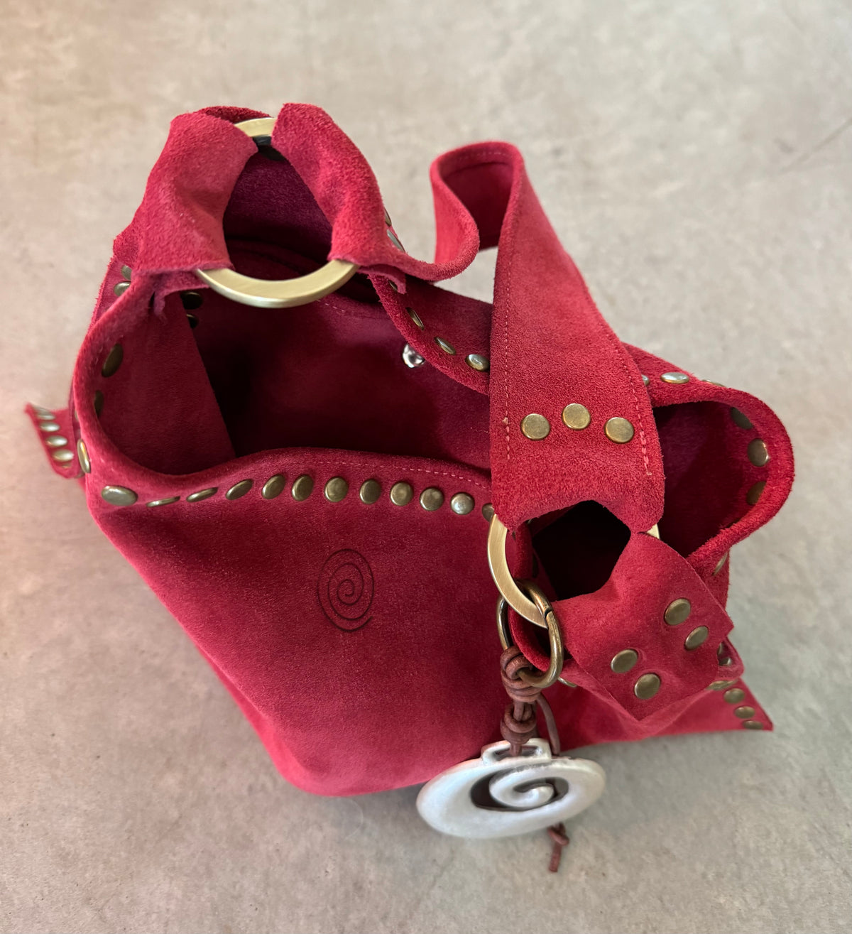 The Brandi Bag in Berry Maroon