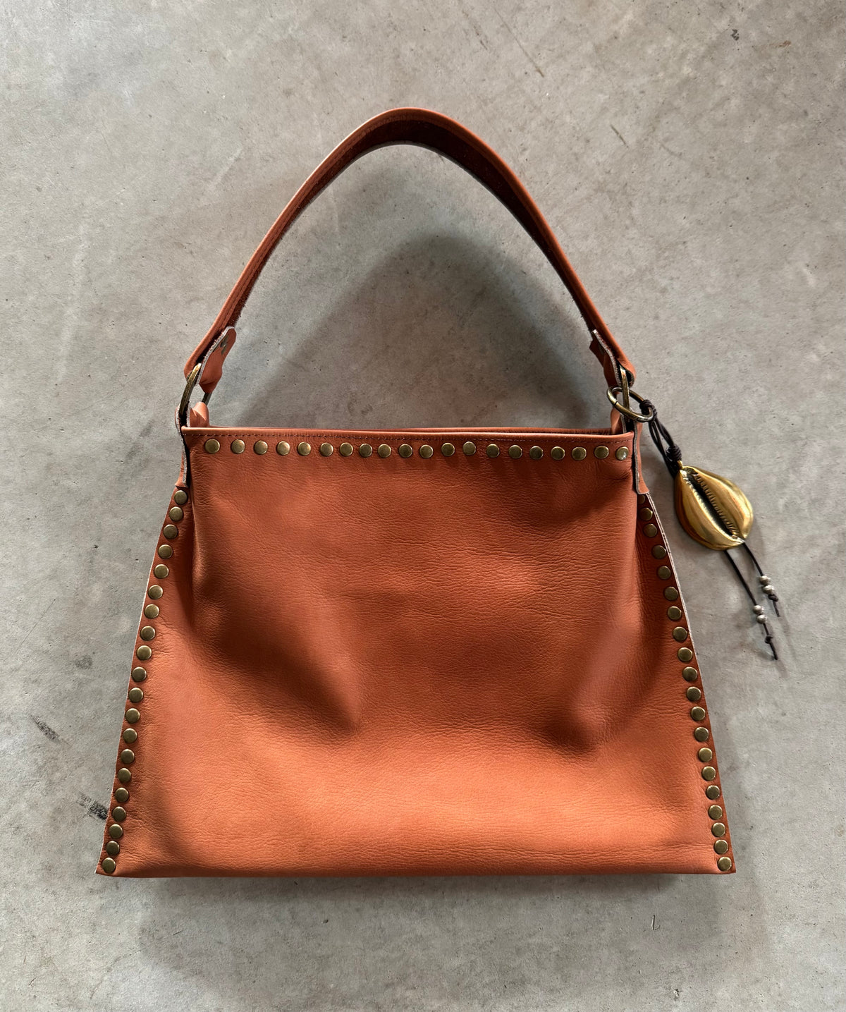 Cognac Brandi Bag & Charm