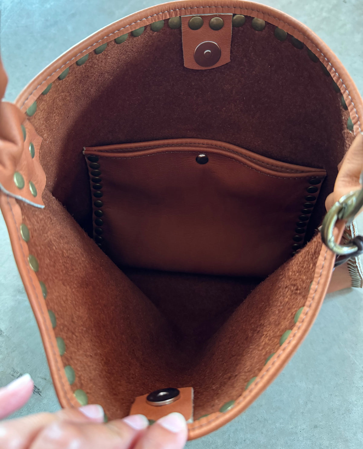 Cognac Brandi Bag & Charm