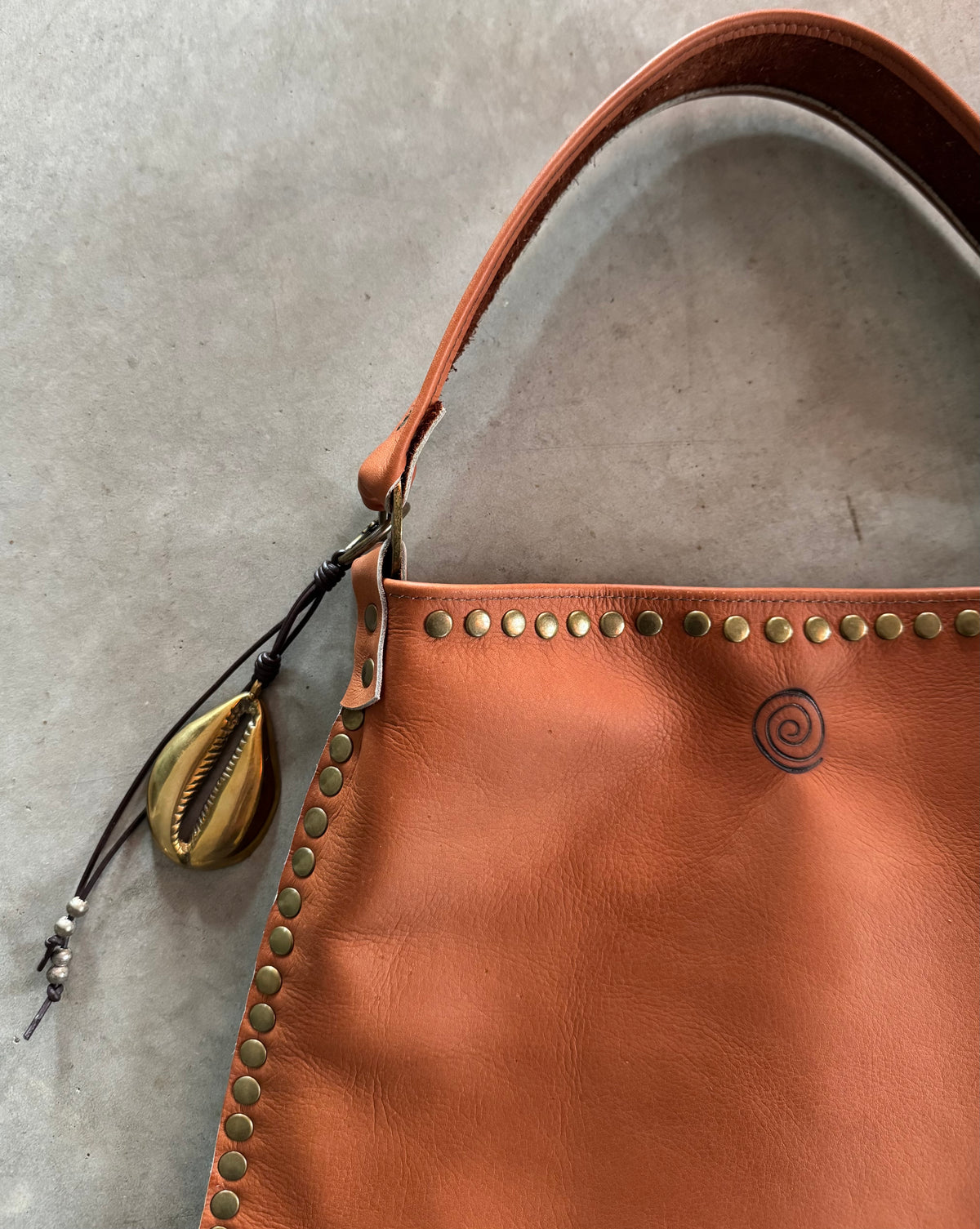 Cognac Brandi Bag & Charm