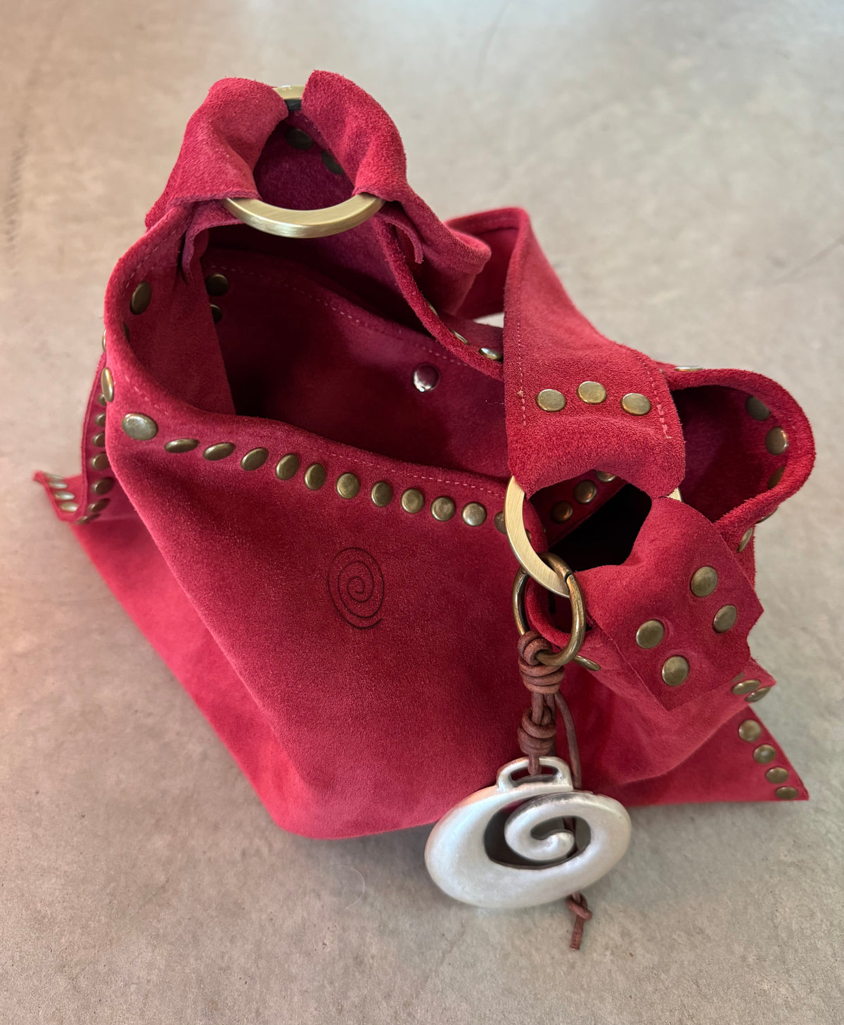 The Brandi Bag in Berry Maroon