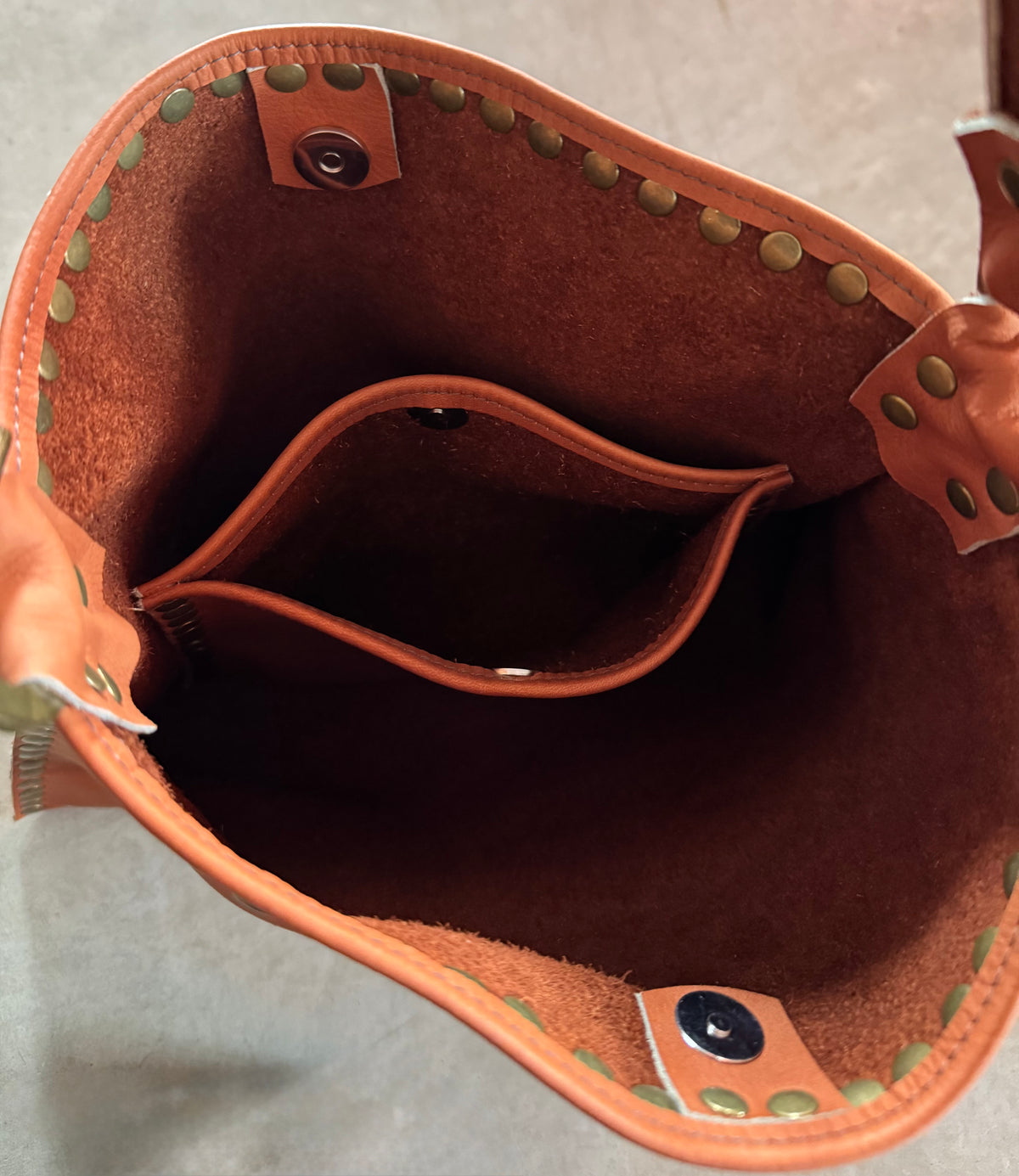 Cognac Brandi Bag & Charm