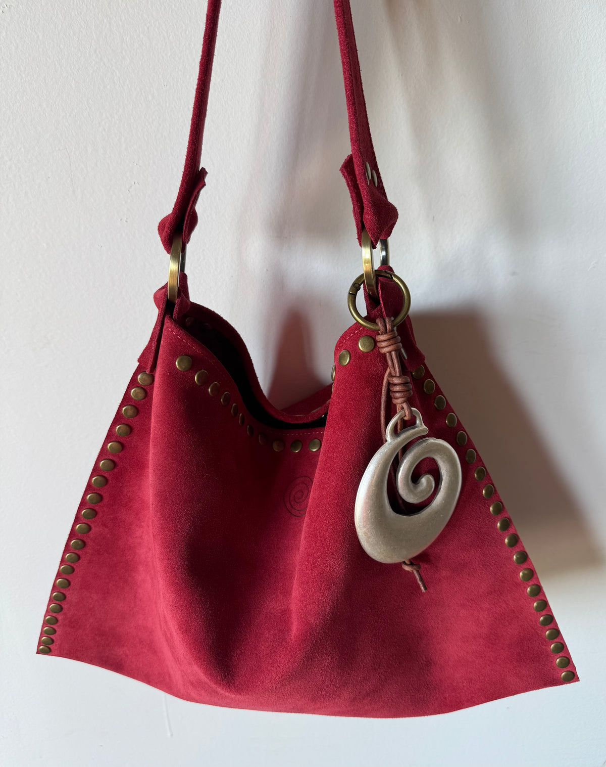 The Brandi Bag in Berry Maroon