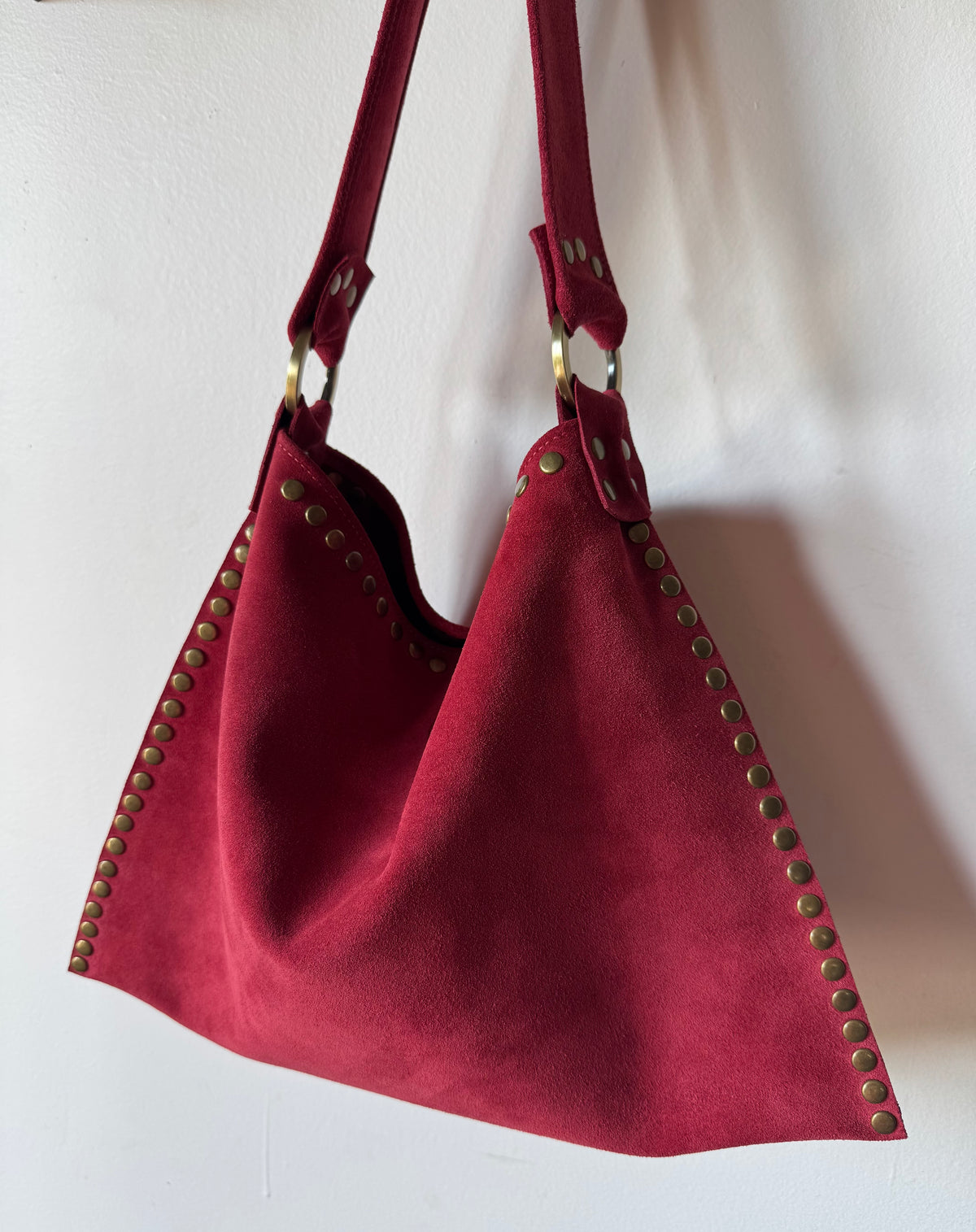 The Brandi Bag in Berry Maroon