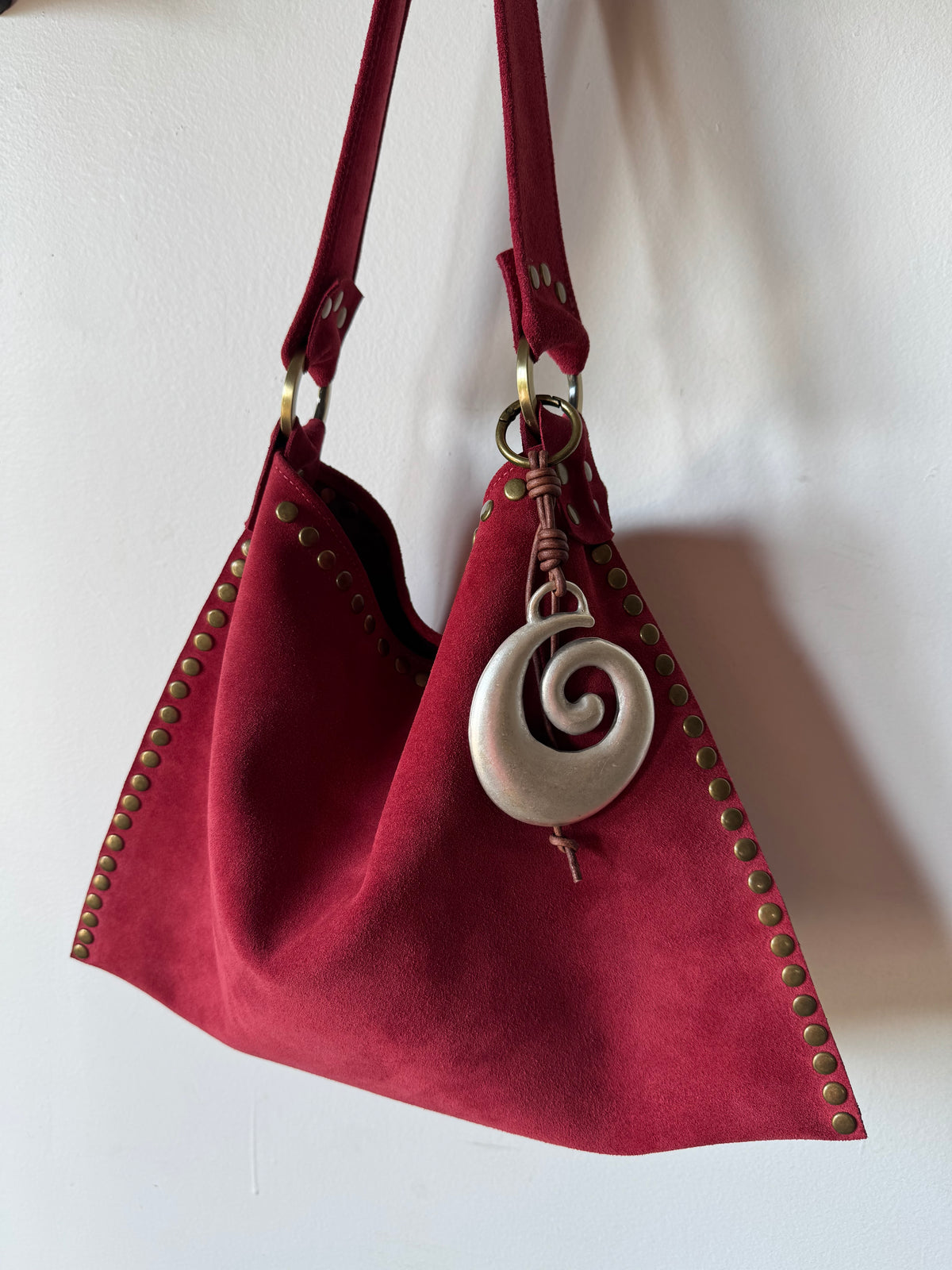 The Brandi Bag in Berry Maroon