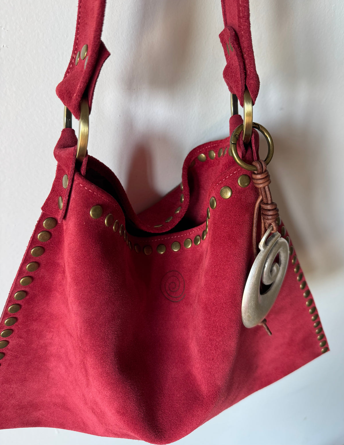 The Brandi Bag in Berry Maroon