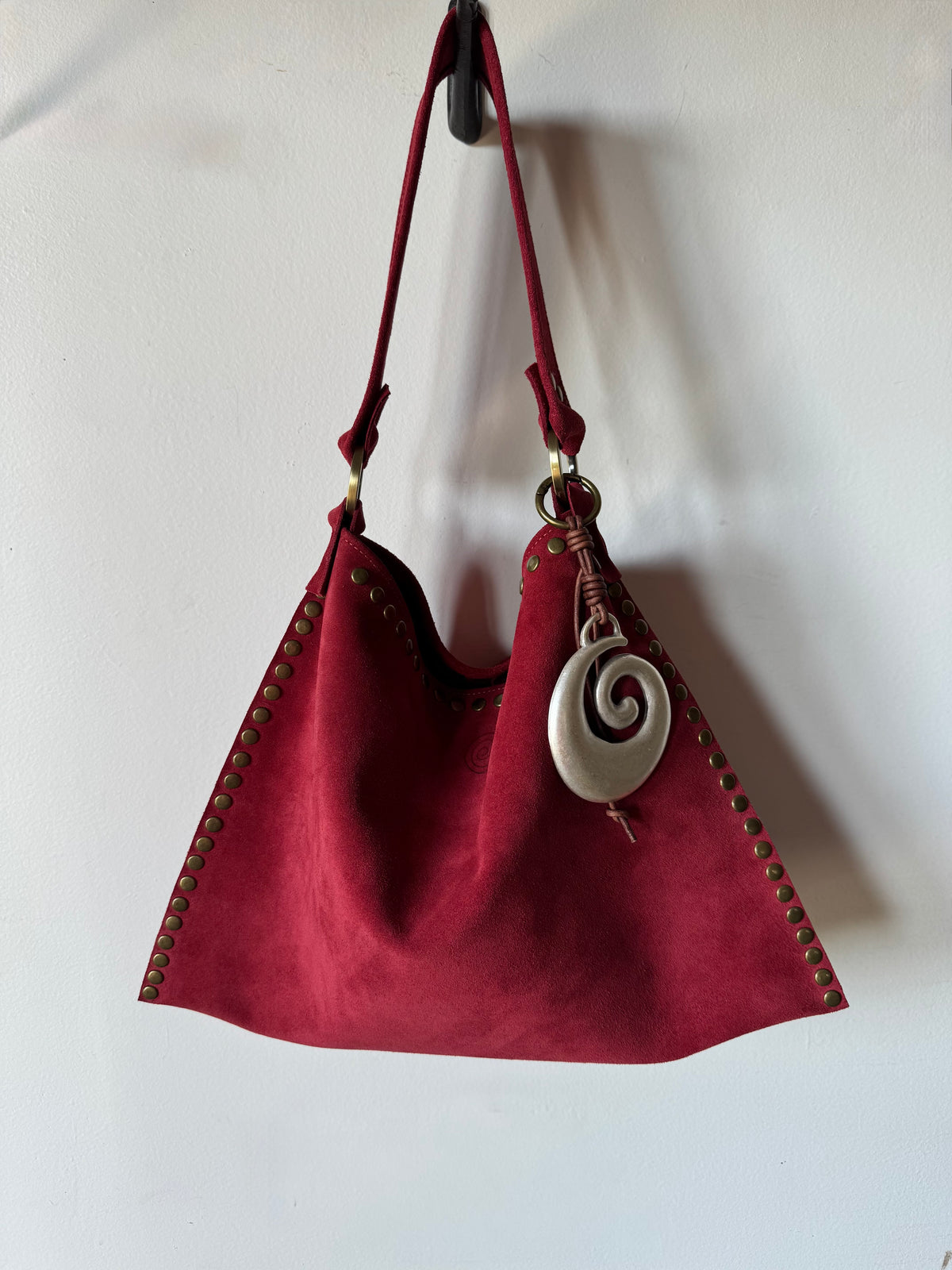 The Brandi Bag in Berry Maroon