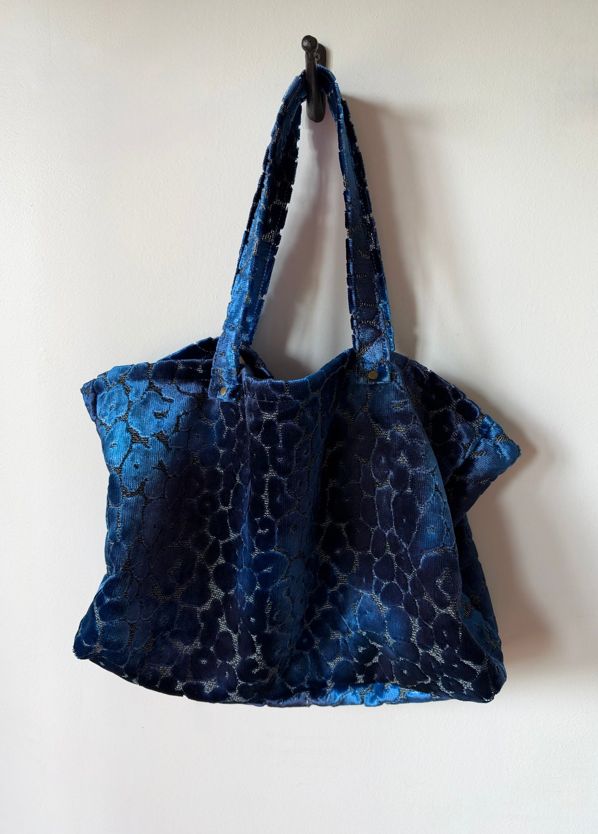 The Tote in Blue Leopard