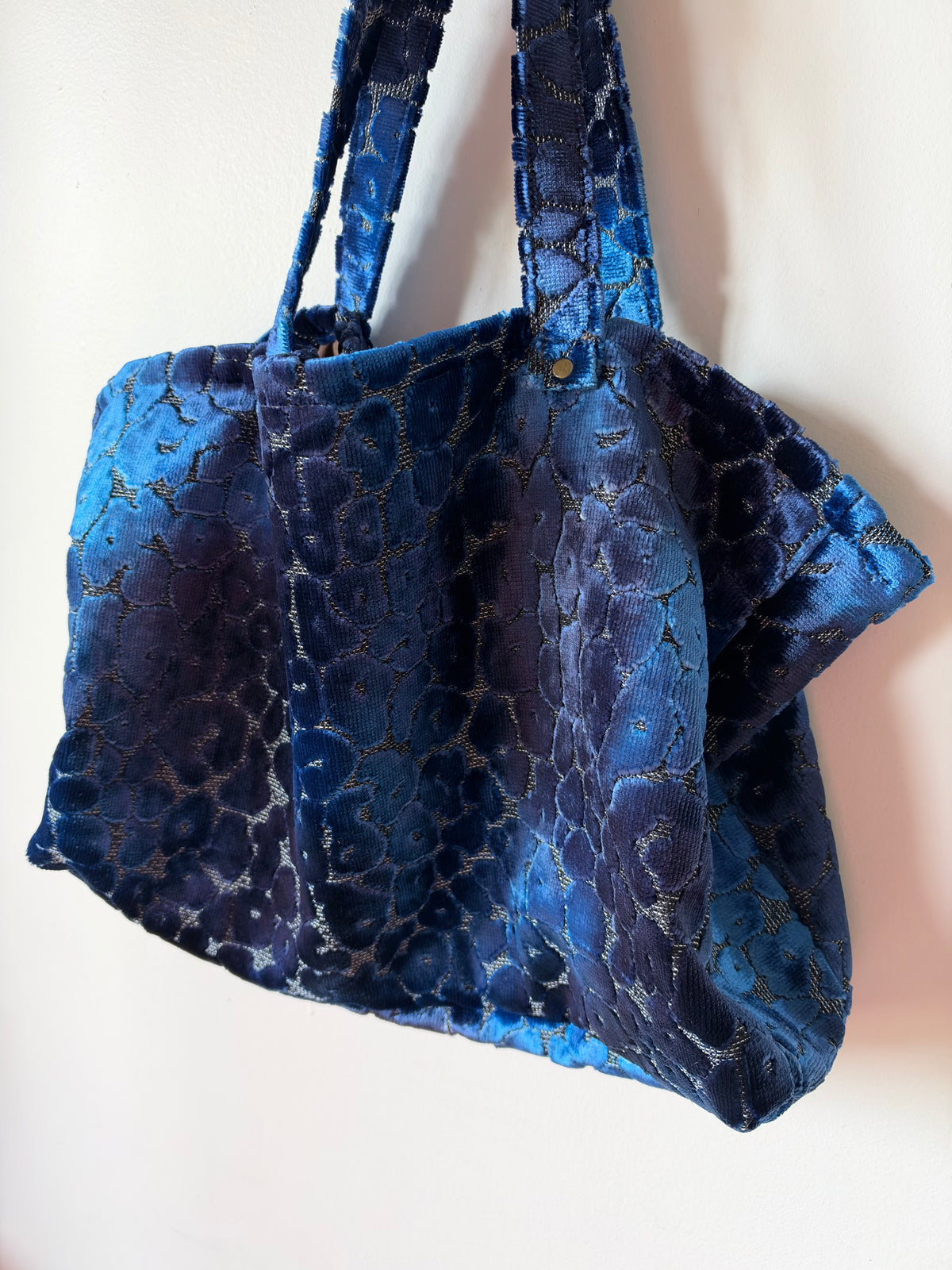 The Tote in Blue Leopard