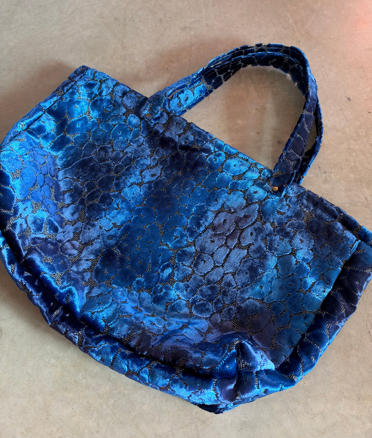 The Tote in Blue Leopard