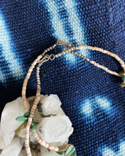 Extra Long Turq Chunks & Heishi Beaded Neckless