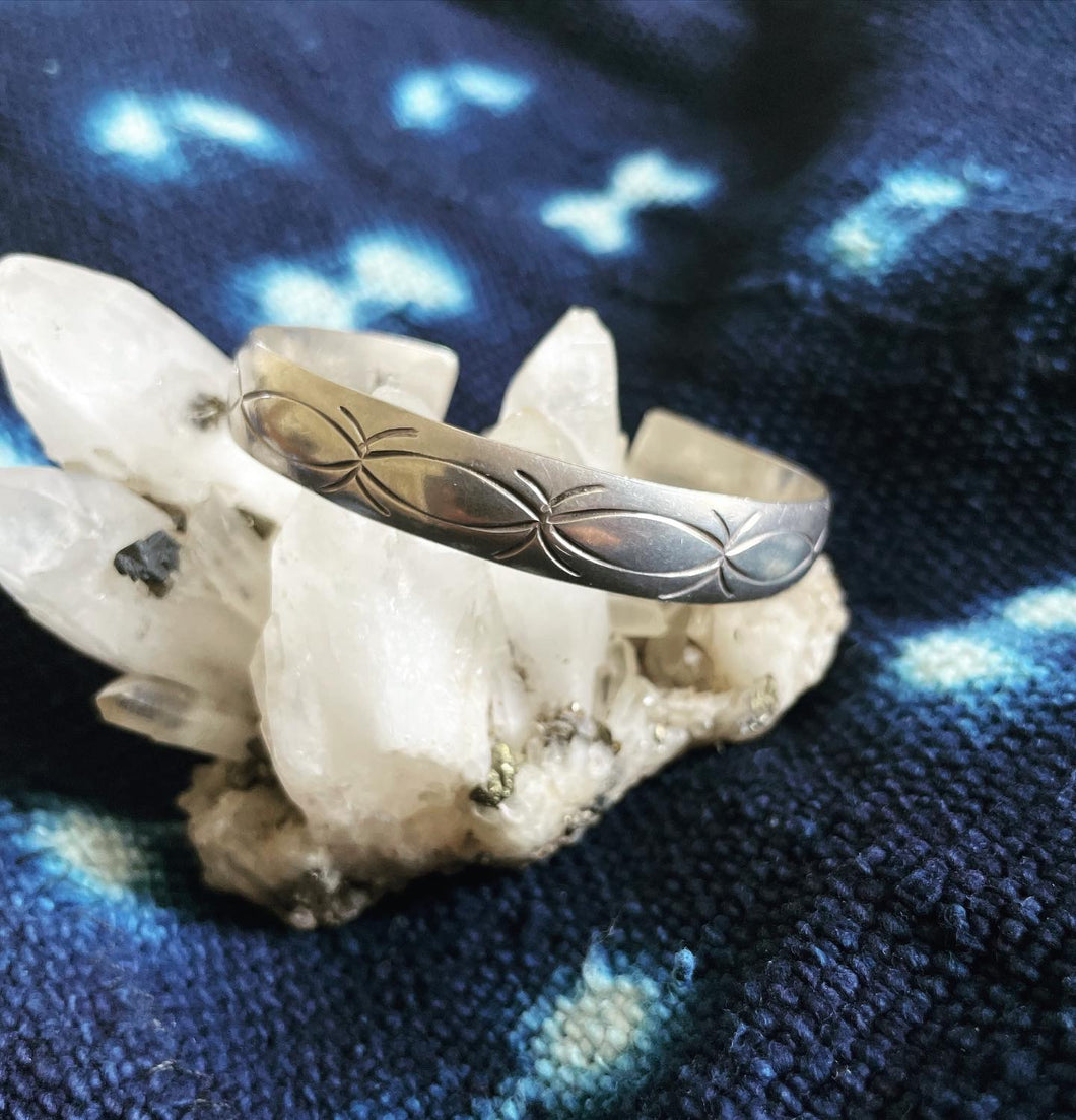 Vtg. Sterling Cuff